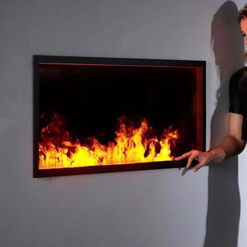 Incanto 2500 built-in water vapour fireplace by Magic-Fire with 250 cm flame line