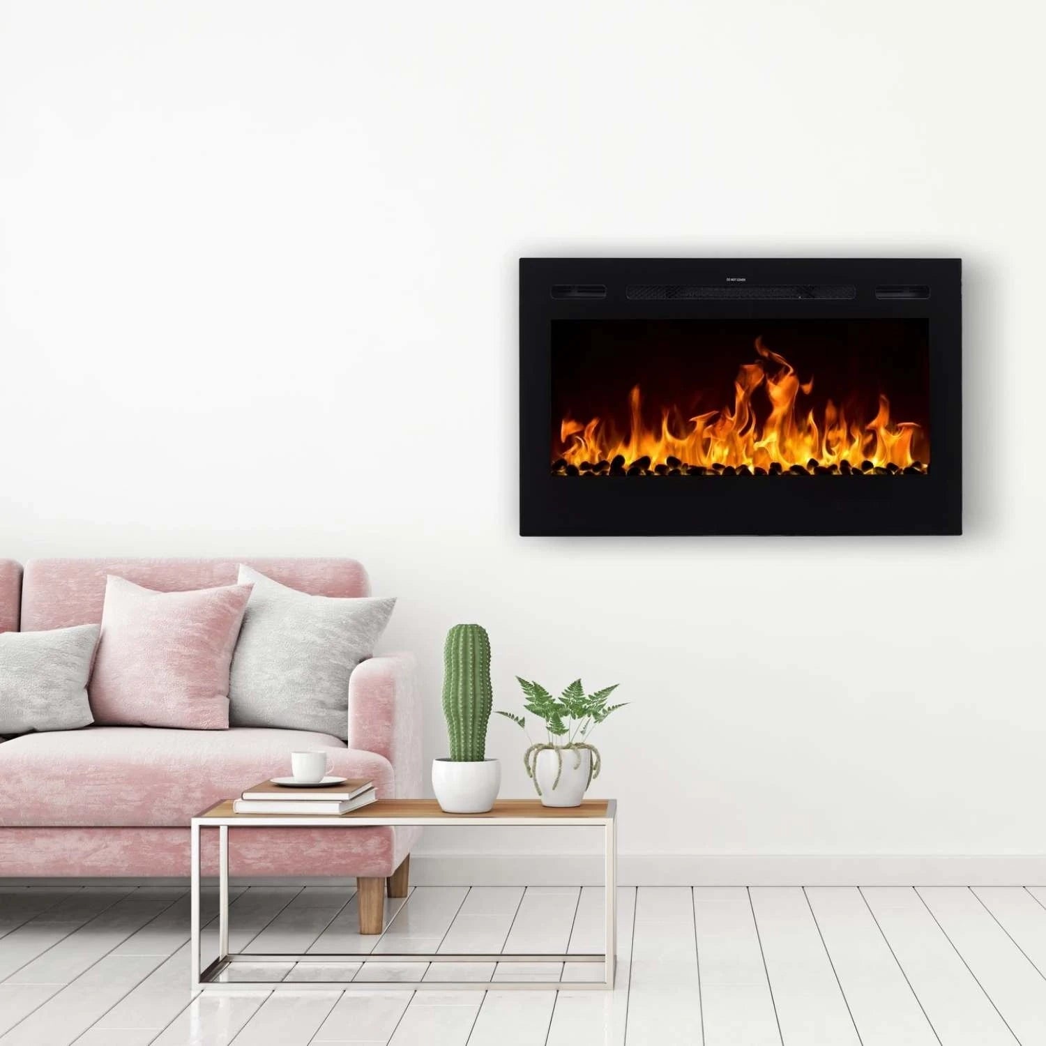 Majestic 92 cm - Wall-Mounted Electric Fireplace