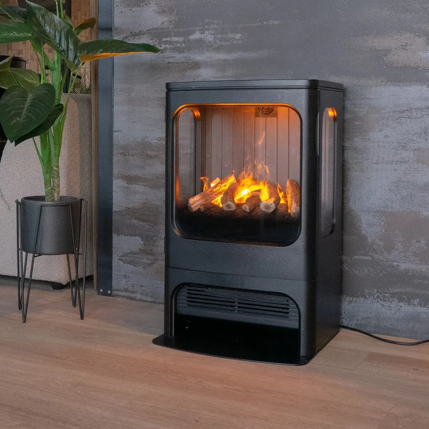 Mapleton 80 – Freestanding Water Vapour Fireplace in Cast Iron