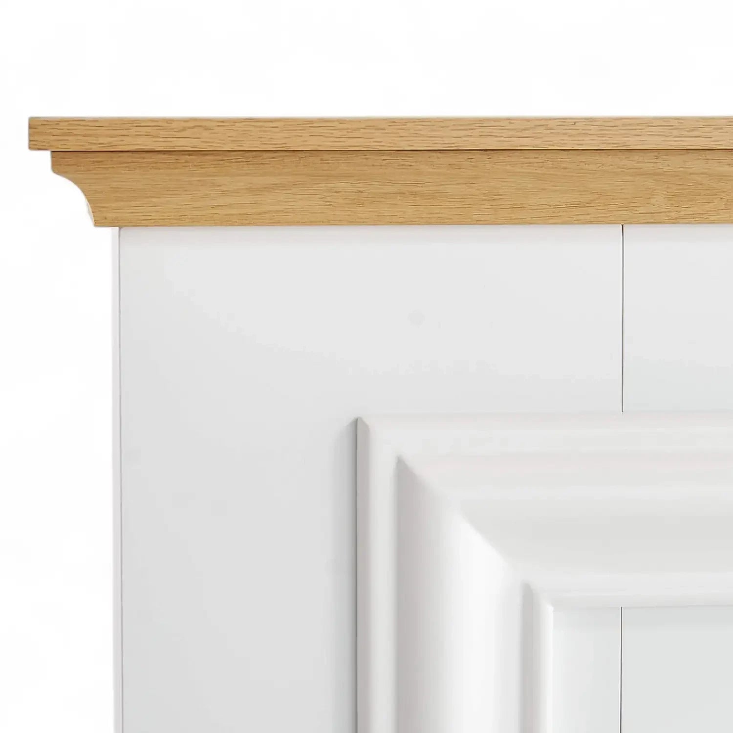 Marbelya Electric Fireplace Suite – White / Natural Oak