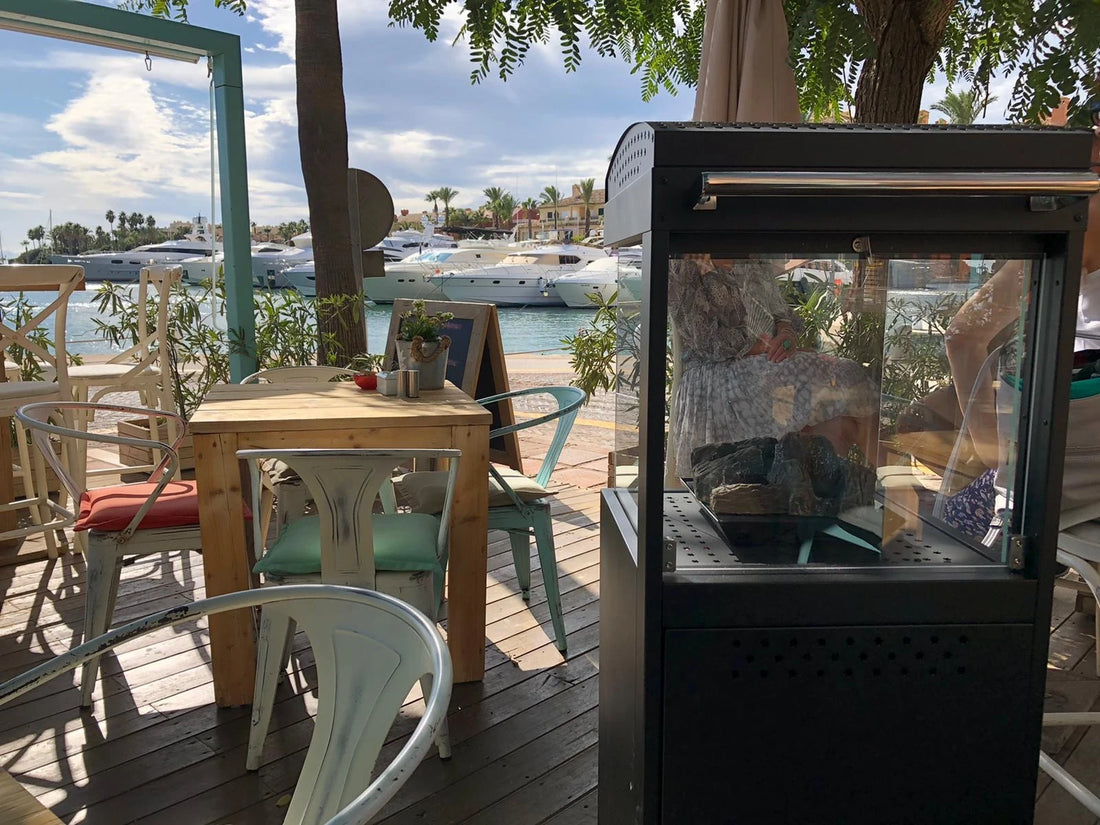 Muztag Valencia terrassvärmare i svart