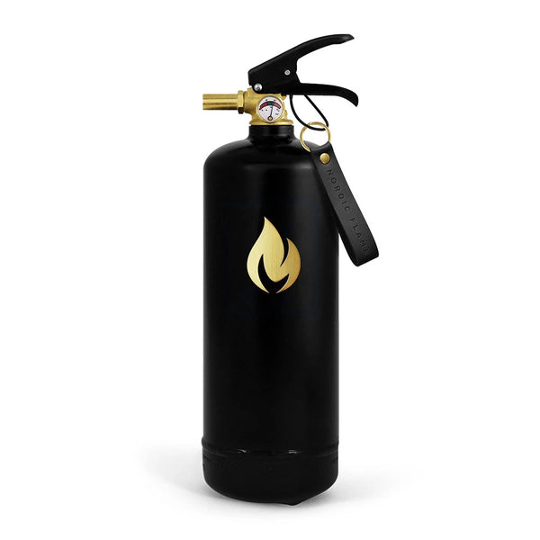 Svart Brandsläckare 2 kg - Guld Emblem
