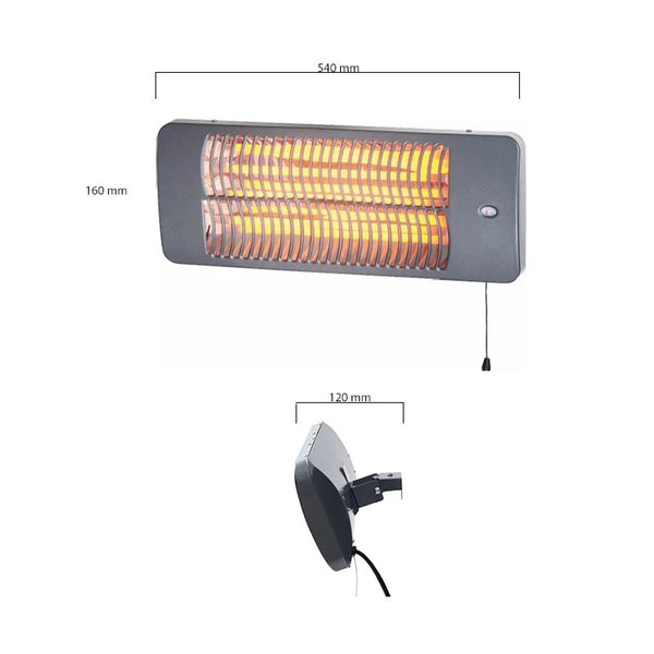 Electric 2000 Watt Patio Heater