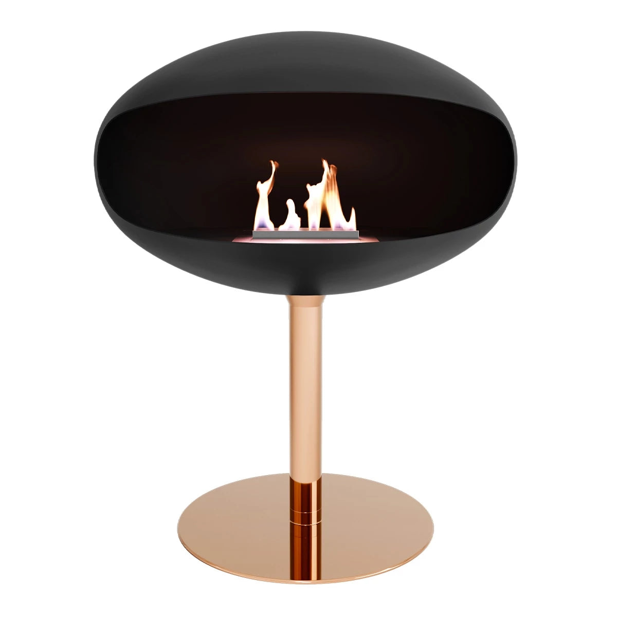 Pedestal Svart + Kopparfot