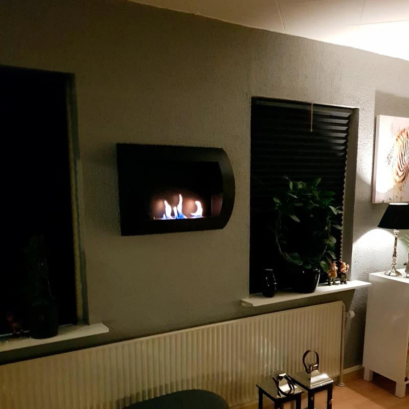 Ocean Svart - Billig etanol väggkamin