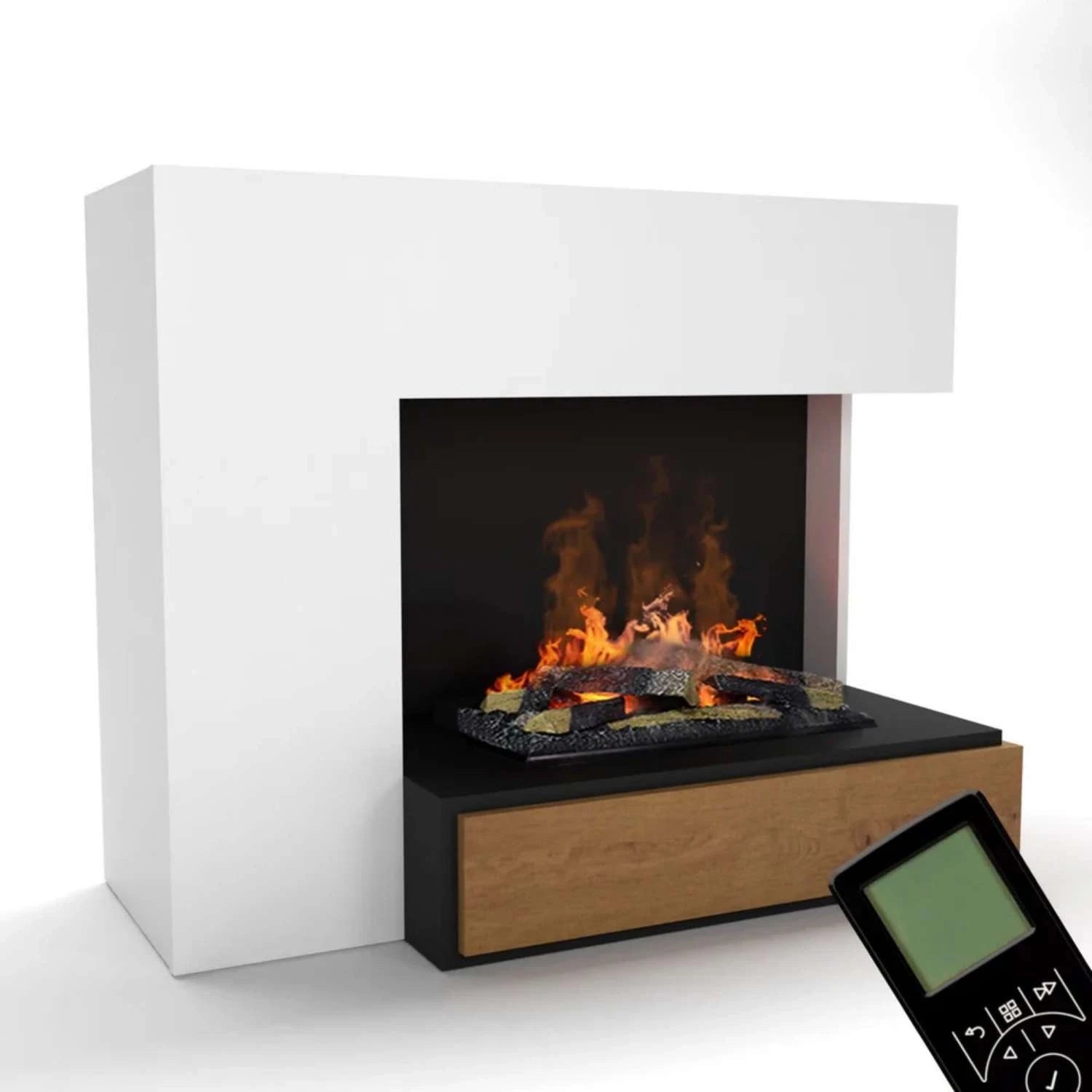 Planck Right-Sided - OMC 600 | Freestanding Water Vapour Fireplace