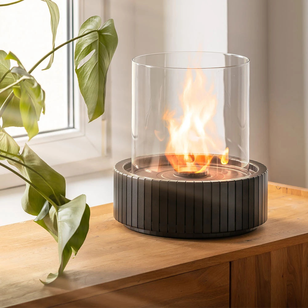 Planika Lotus Round Freestanding Tabletop Fireplace