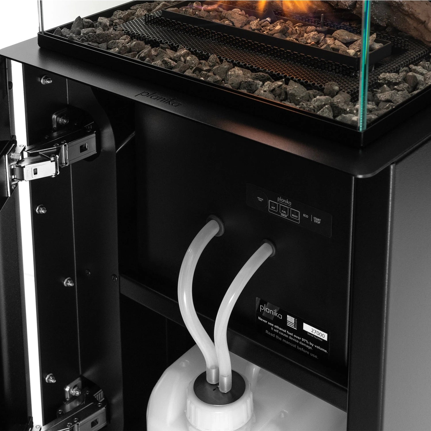 Planika Polaris 3-sided Freestanding Bioethanol Fireplace