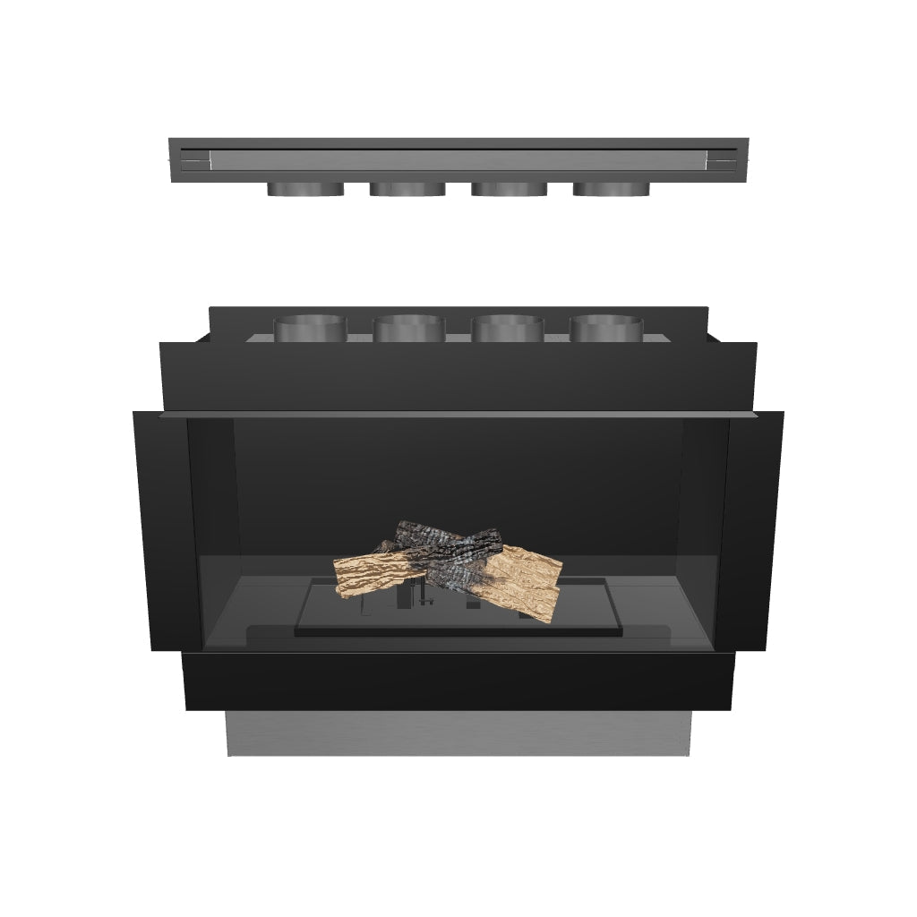 Flogs Box 1000 Enkel­sidad (ventilering i rummet) – Bioetanol­kamin