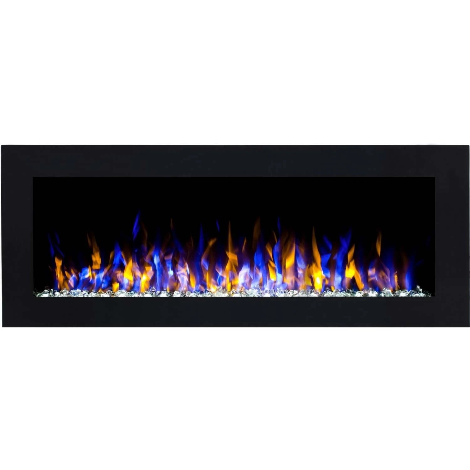 Pride 140 cm Electric Wall Fireplace - Black