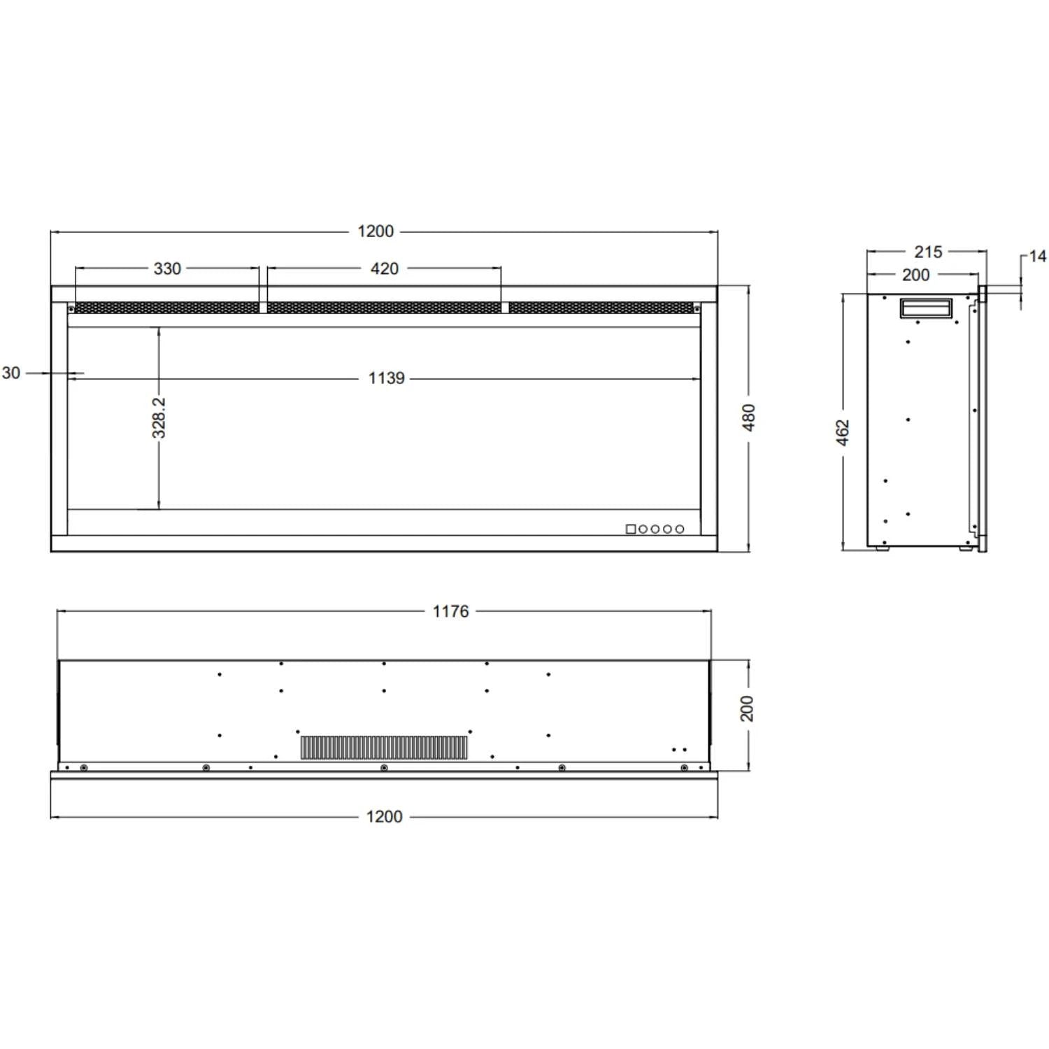 Aflamo Royal 3D 120 cm Elkamin