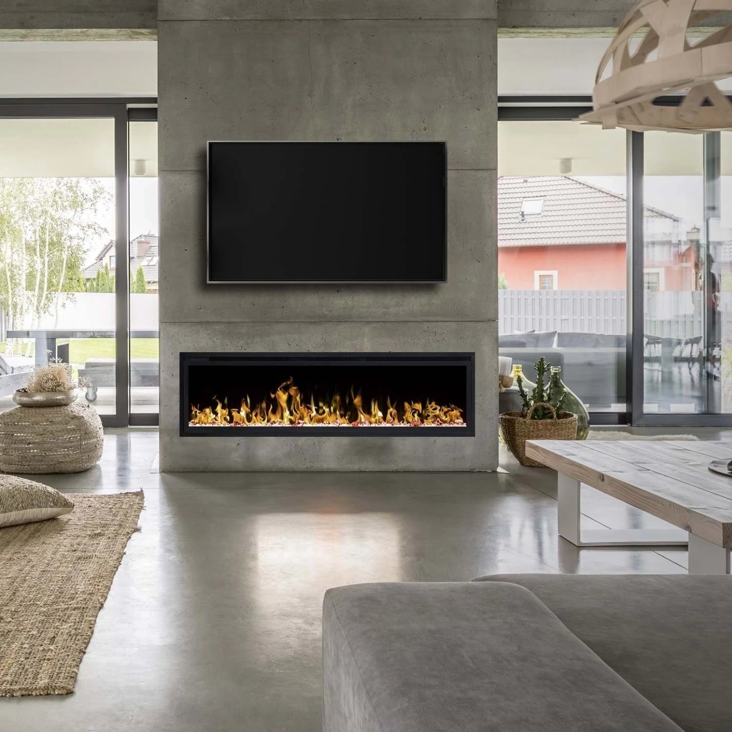 Royal Electric Fireplace 50" - Wall-mounted Fireplace