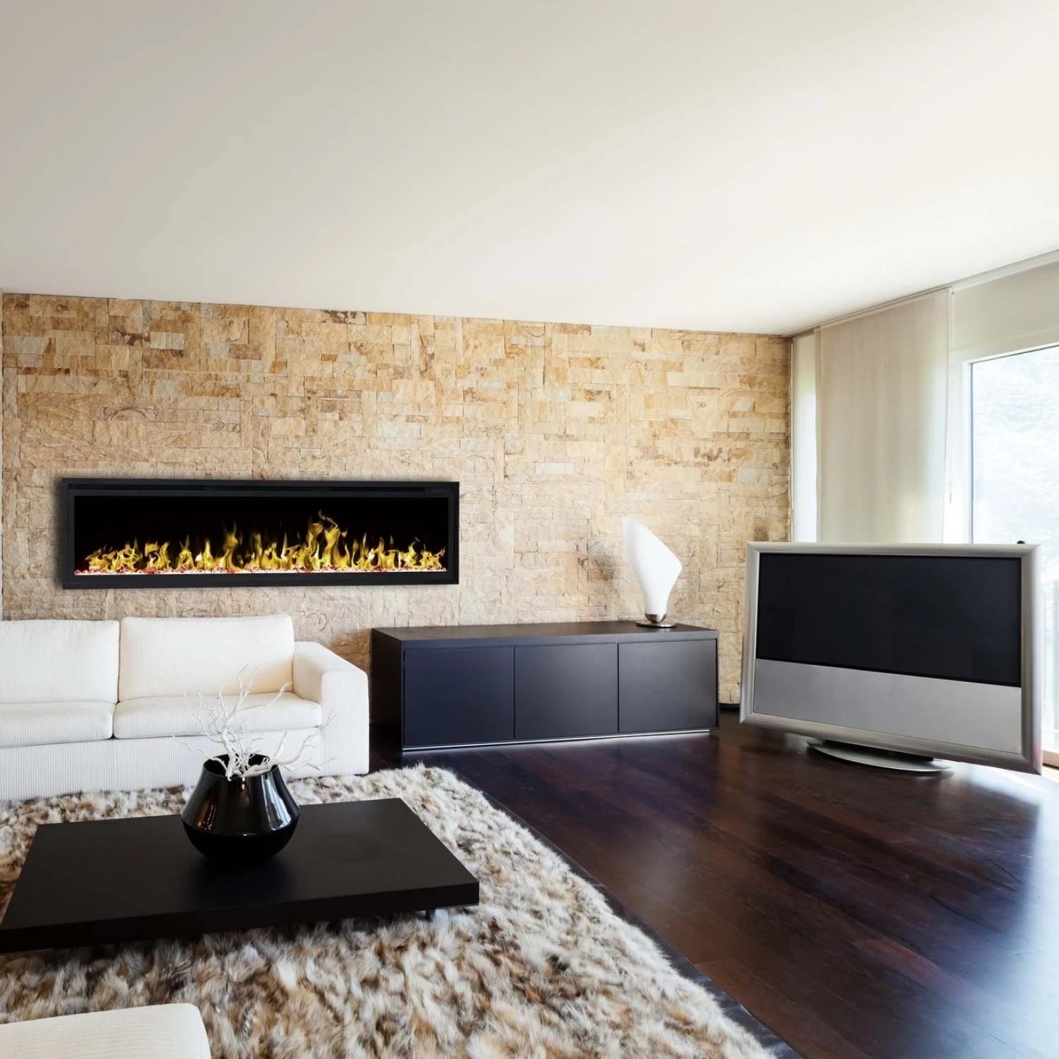 Royal Electric Fireplace 65" - 165 cm Wall-mounted Fireplace