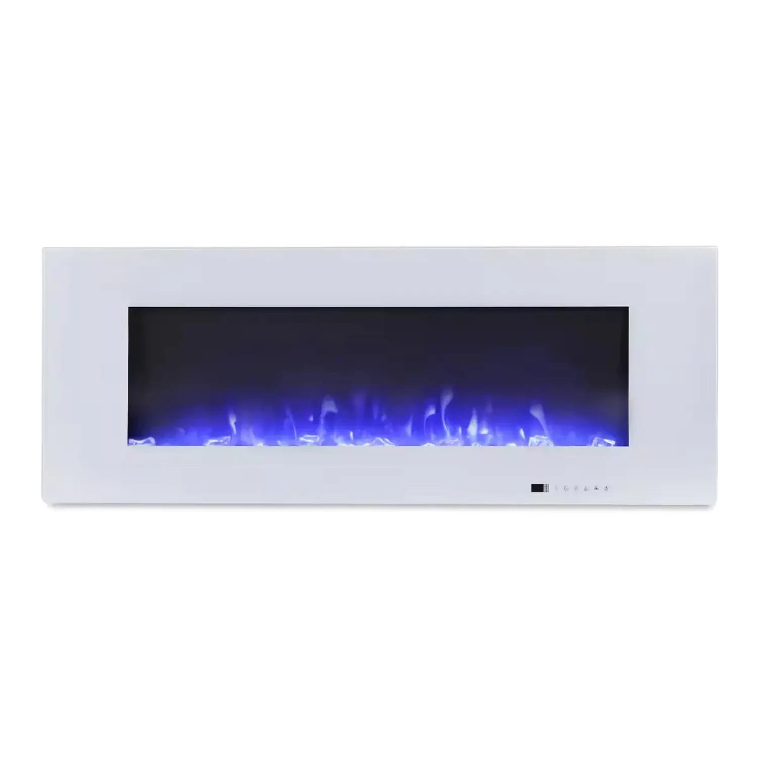 Azurite Electric Fireplace - White - 127 cm