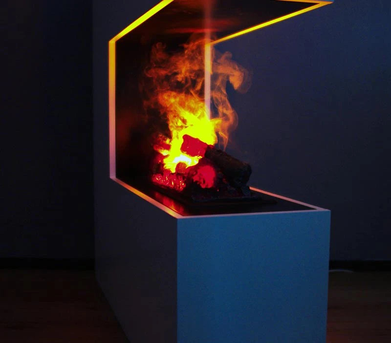 Schiller White - OMC 600 | Freestanding Water Vapour Fireplace