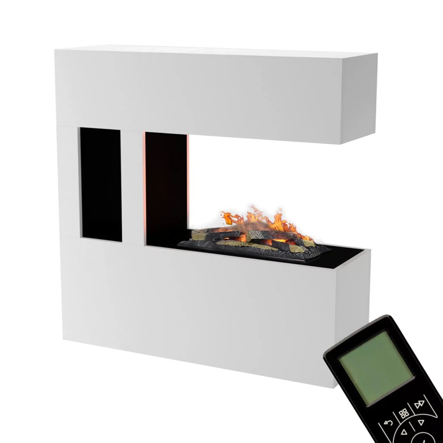 Schiller Pocket White - OMC 600 | Freestanding Water Vapour Fireplace