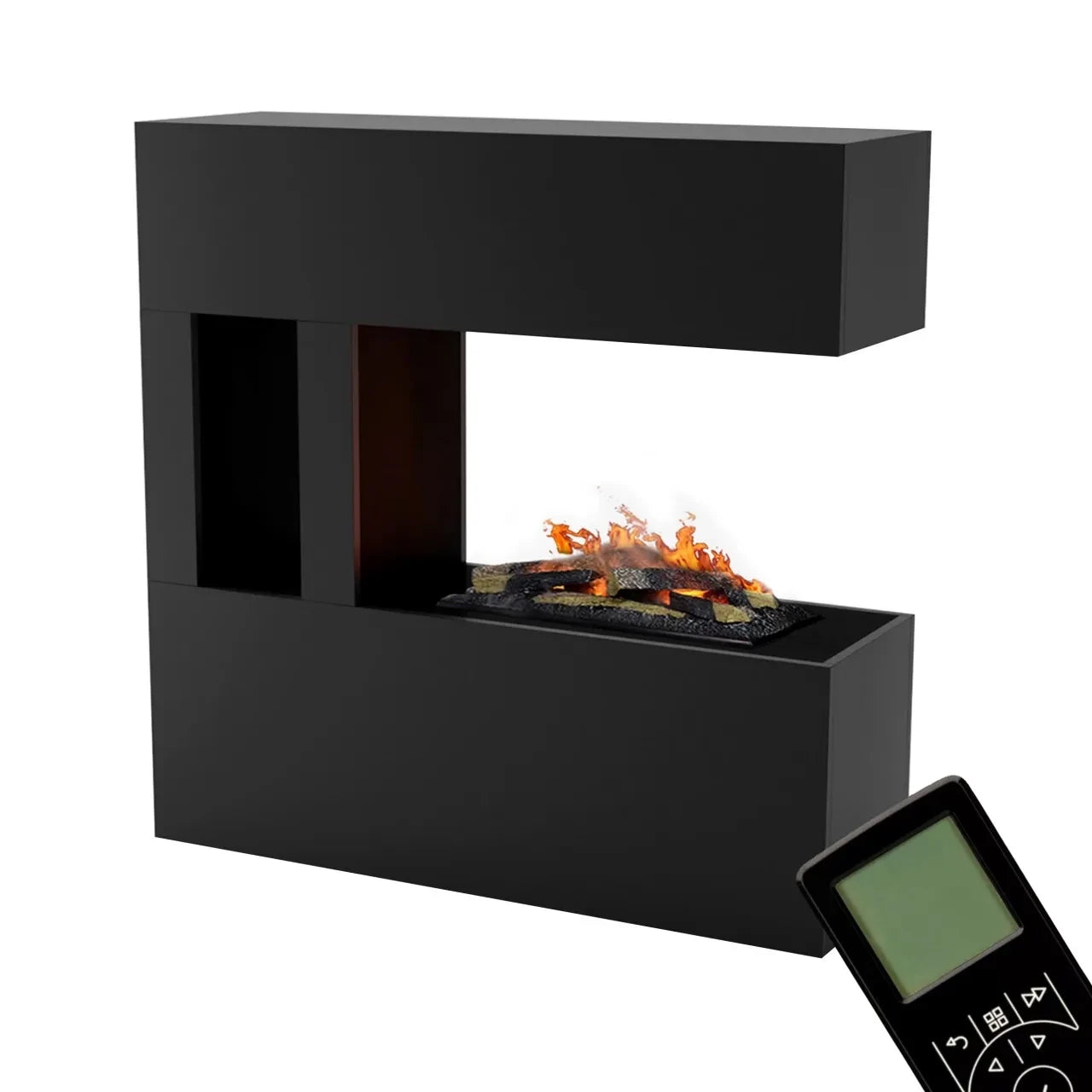Schiller Pocket Black - OMC 600 | Freestanding Water Vapour Fireplace