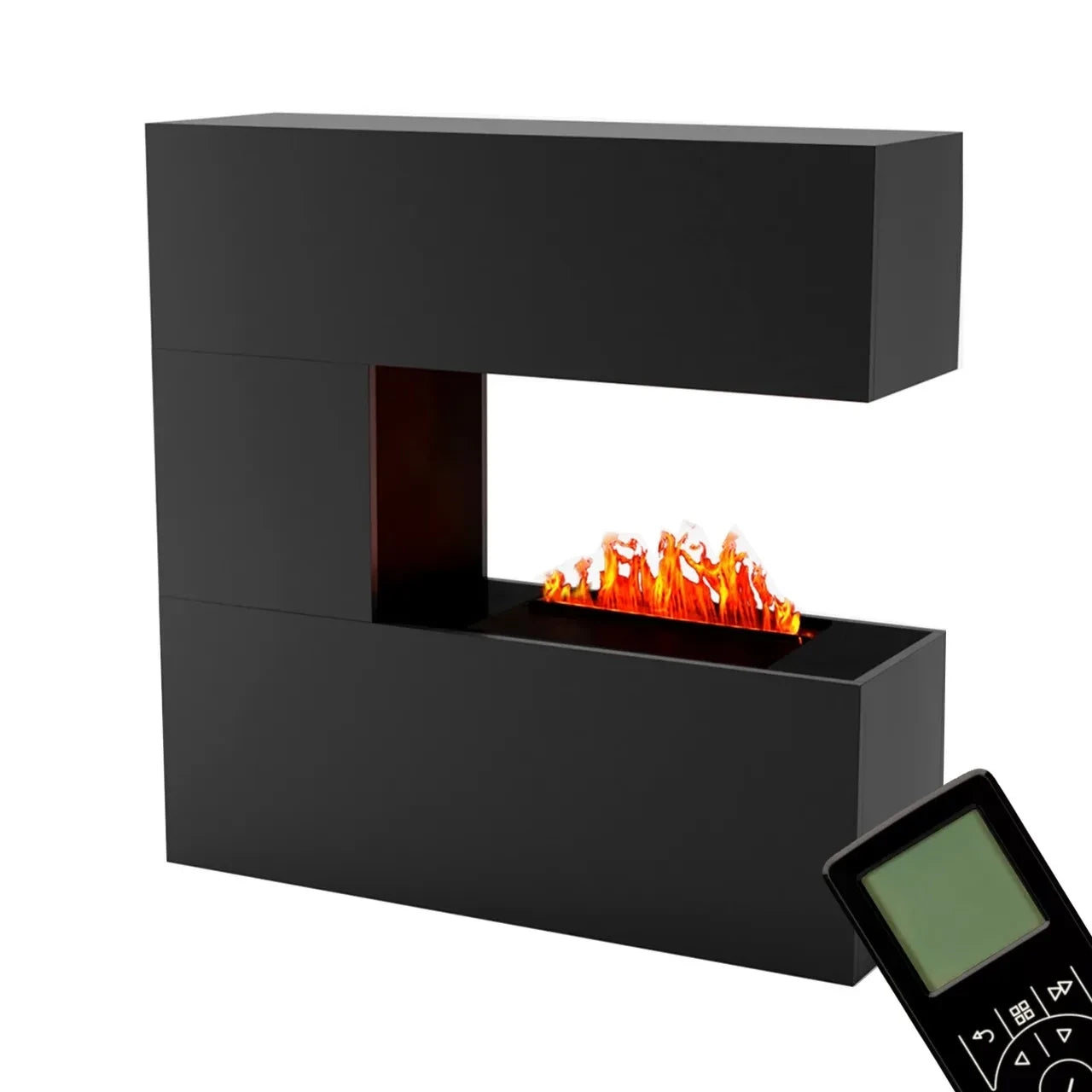 Schiller Black - OMC 600 | Freestanding Water Vapour Fireplace