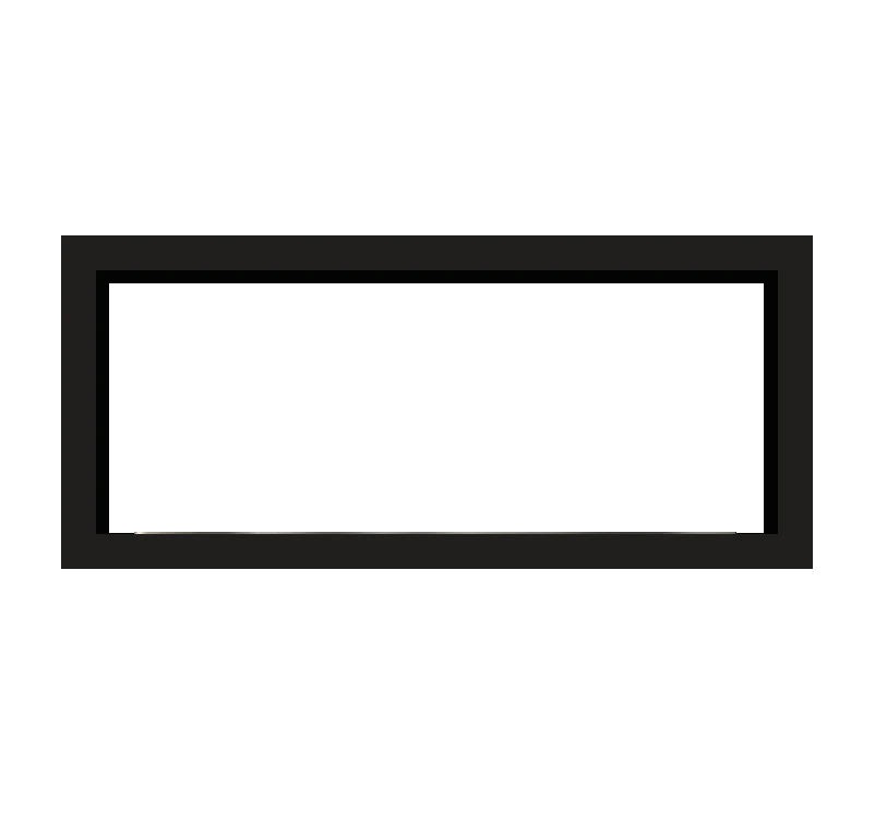 Icon Slimline Firebox SFBDS1350 Svart