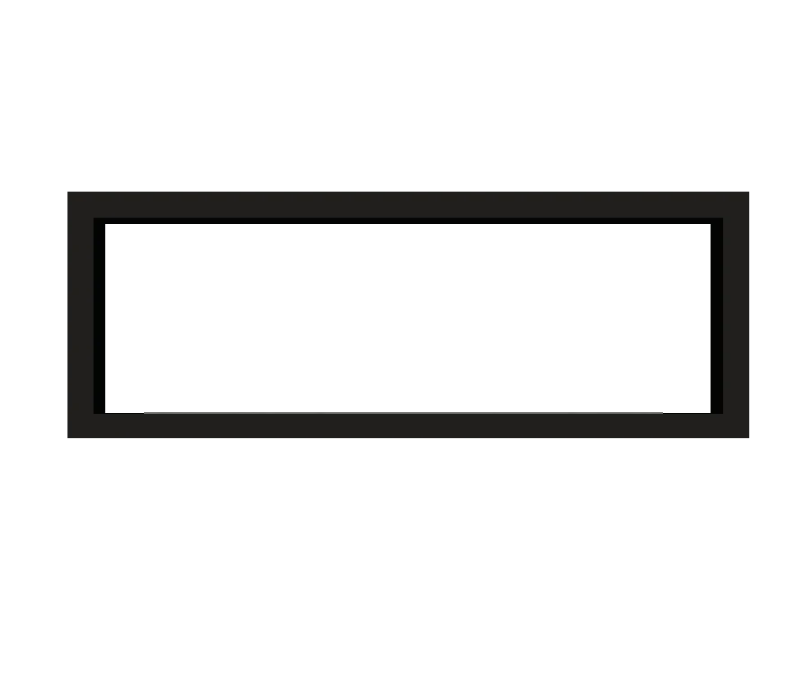 Icon Slimline Firebox FBDS1650 Svart