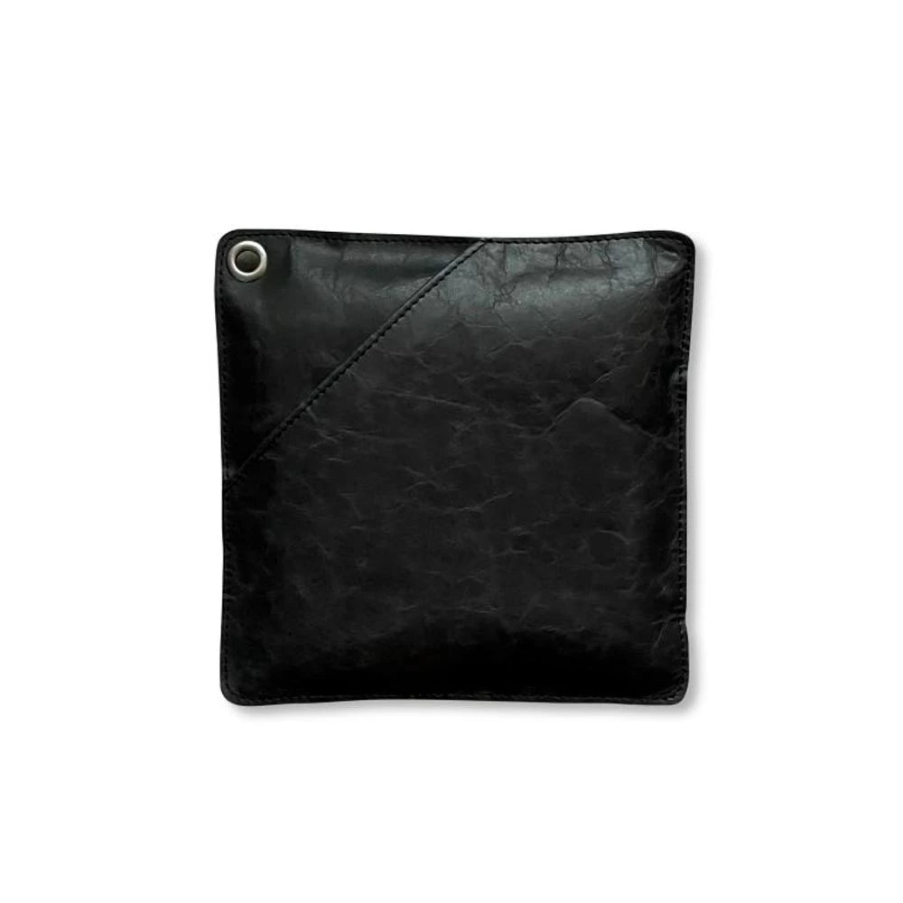 Pot Holder - Black Leather