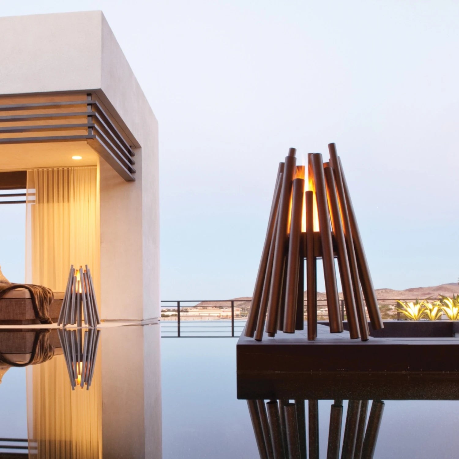Stix Outdoor - Black Bioethanol Fireplace