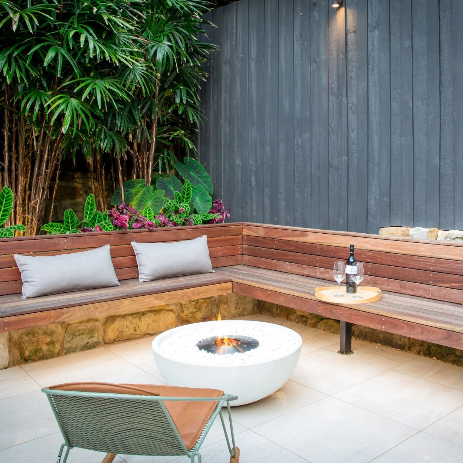 Mix 850 - Bone Outdoor Bioethanol Fireplace