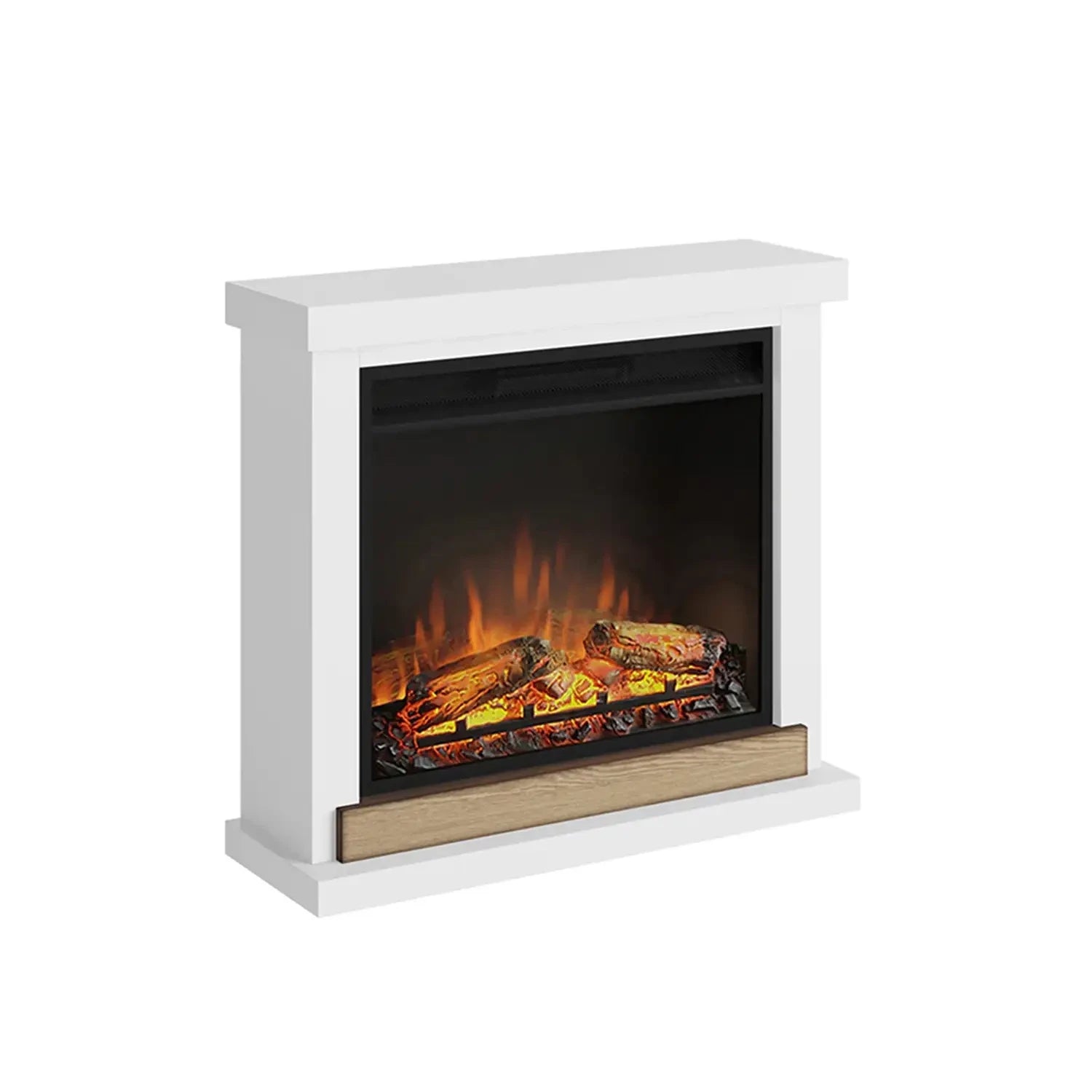 Hagen Electric Fireplace - White