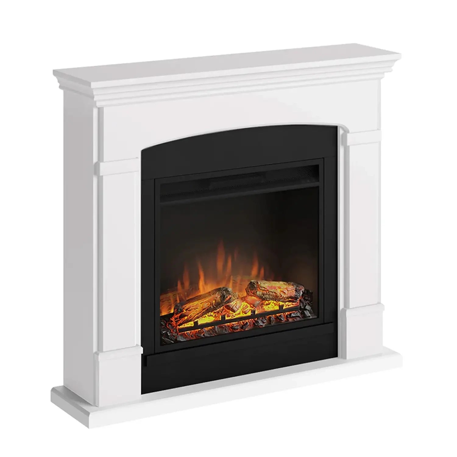 Helmi Electric Fireplace - White