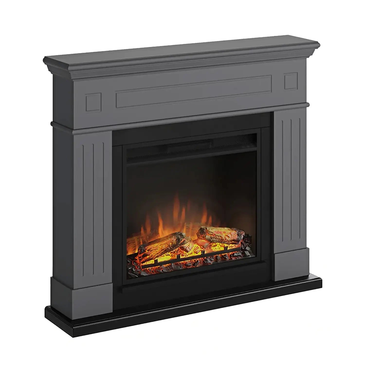 Larsen Electric Fireplace - Grey