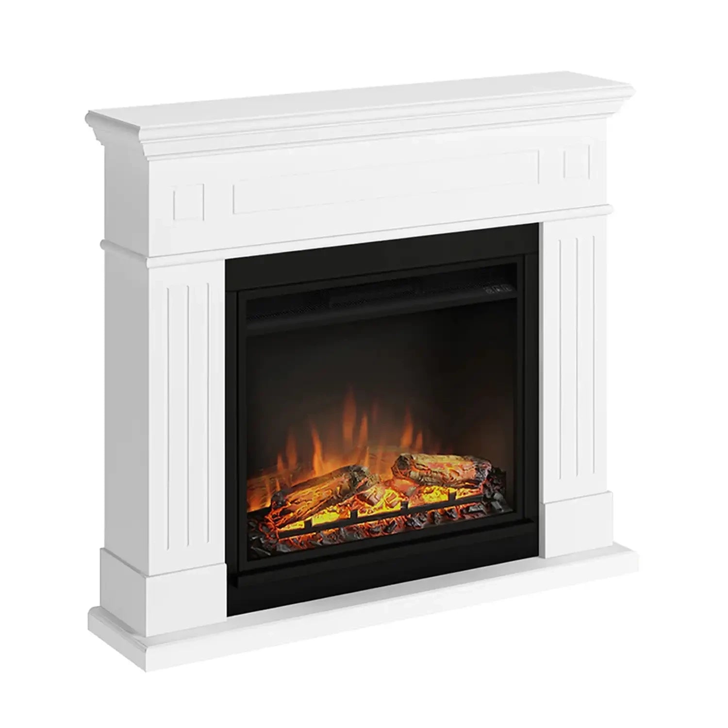 Larsen Electric Fireplace - White