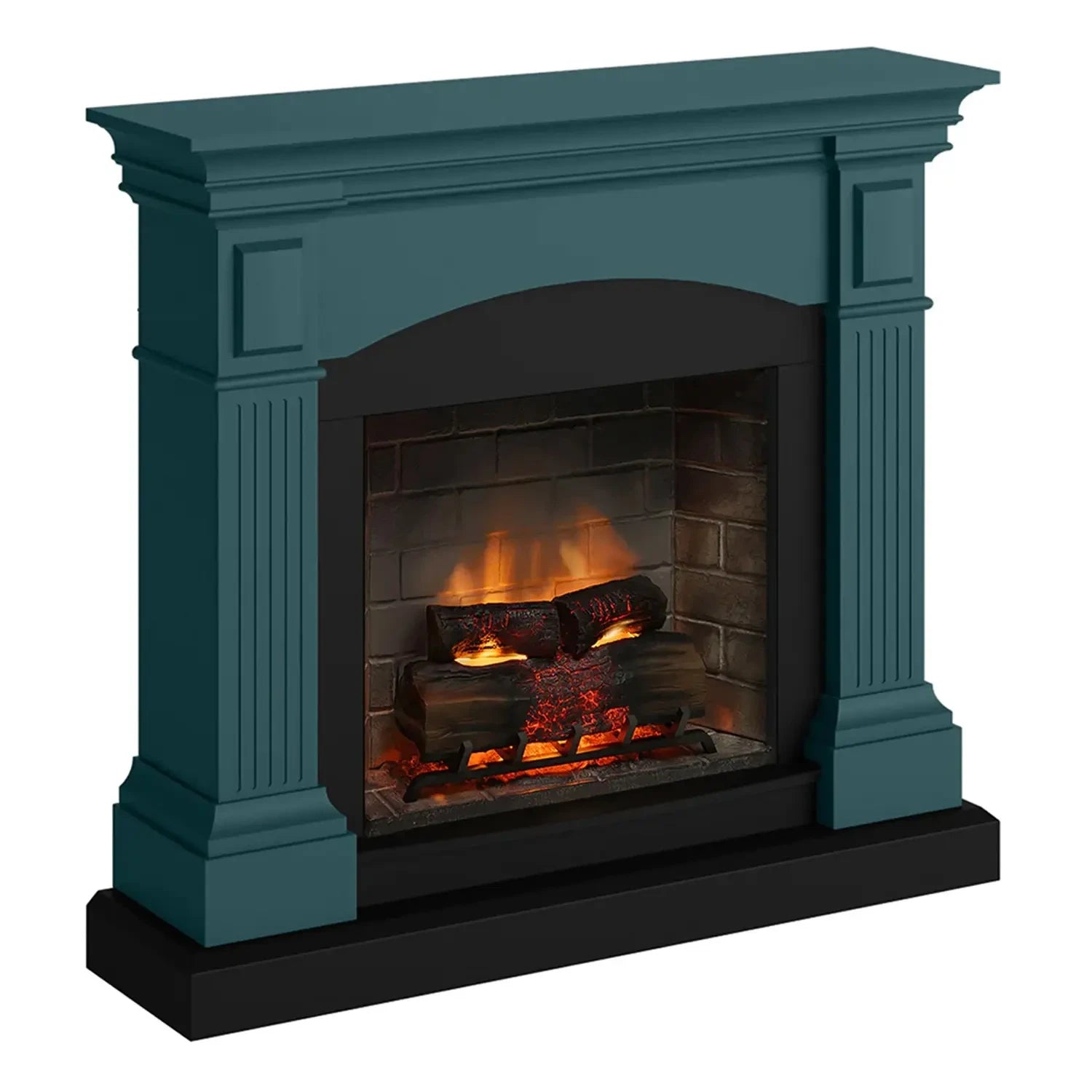 Magna Electric Fireplace - Turquoise