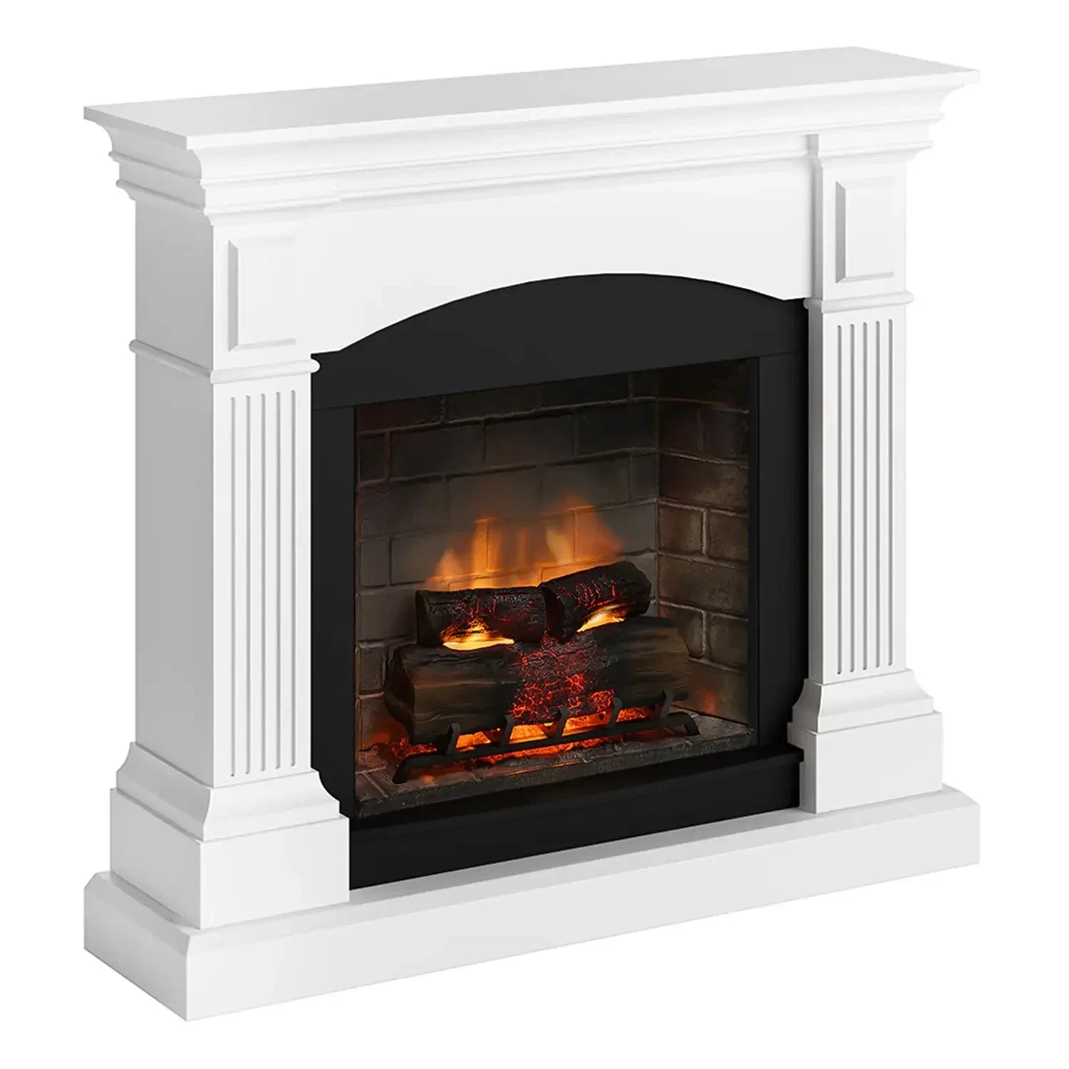 Magna Electric Fireplace - White