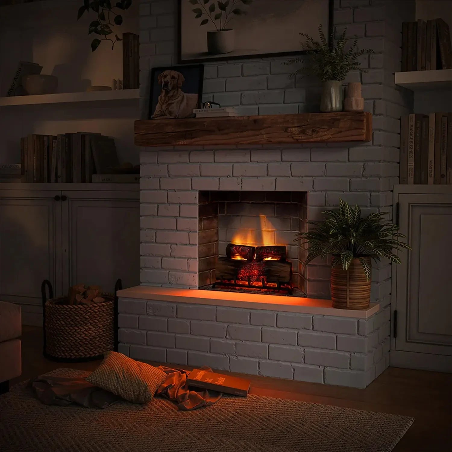 PowerFlame 2 Electric Fireplace Insert - Black