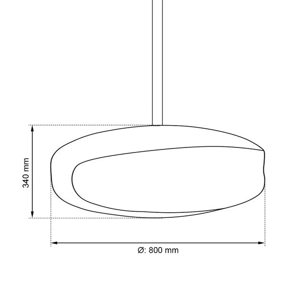 UFO-80 Mega Svart - Takmonterad etanolkamin