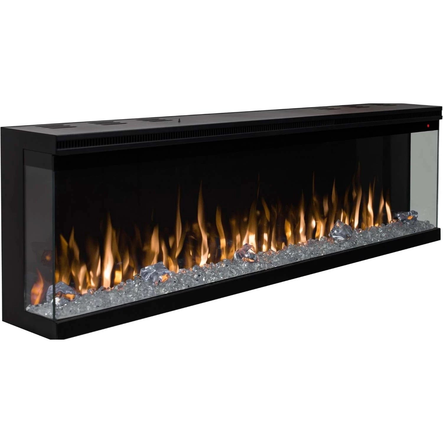 Unique 254 cm - Three-sided Electric Fireplace