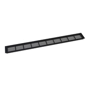 Black Ventilation Grille - 100x11 cm - 420 cm²