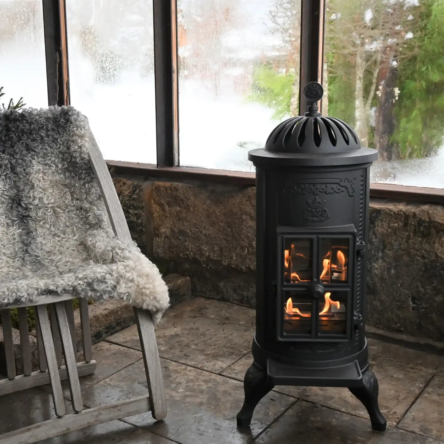 Carl Bioethanol Fireplace - Cast Iron