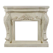 Ymir Freestanding Fireplace Surround in Black – No Insert