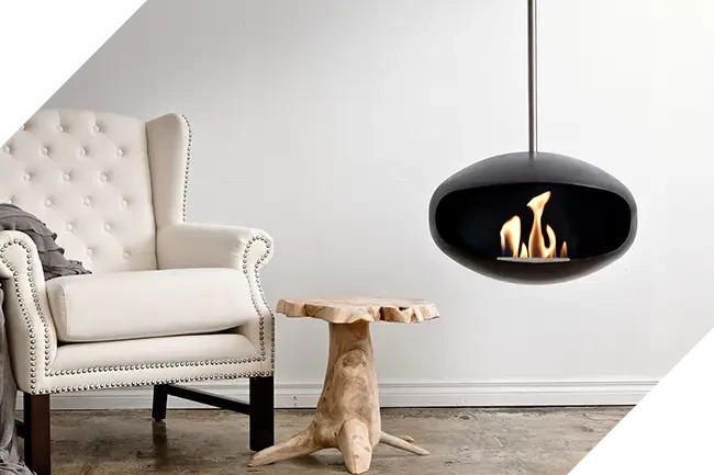 Cocoon Aeris bioethanol fireplace cover image for desktop