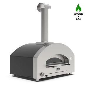 Futuro 4 Pizze Silver Svart - Hybriddriven pizzaugn