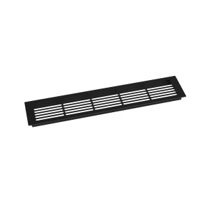 Ventilationsgaller Svart - 50x10 cm med en ventilationsyta på 214 cm²